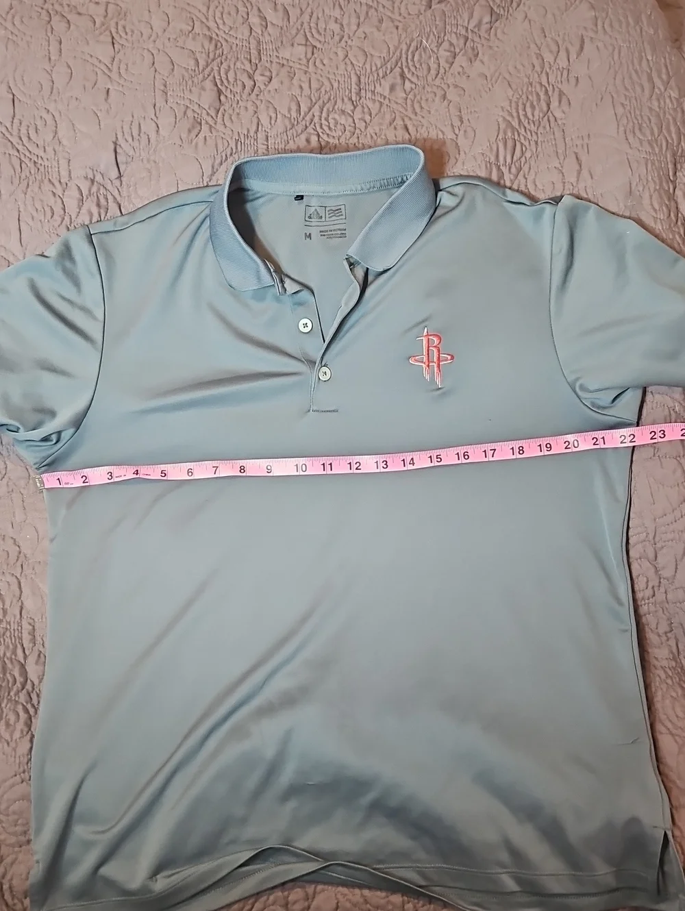 Adidas Houston Rocket's Embroidered Logo Polo Men's M